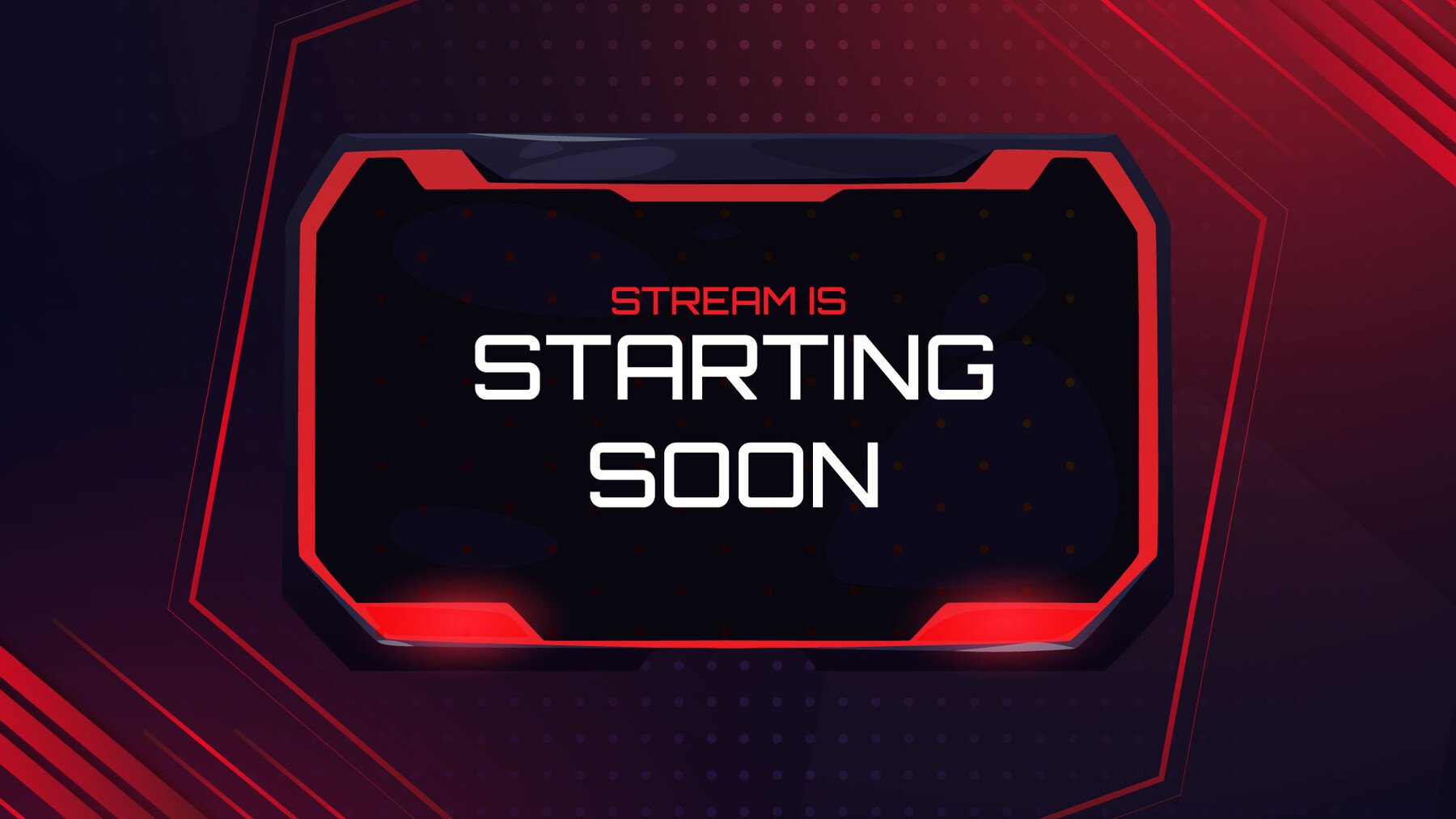 ArtStation - Overlays Stream Classic Red Style Twitch/YouTube Pack ...
