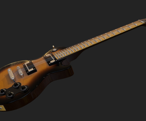 ArtStation Electric Guitar Game Assets