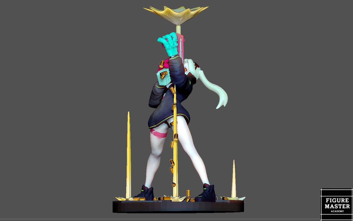 REBECCA 2 CYBERPUNK EDGERUNNERS 2077 ANIME GIRL CHARACTER | 3D Print Model