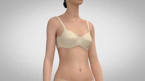 Bra, Marvelous Designer, Clo +obj, fbx