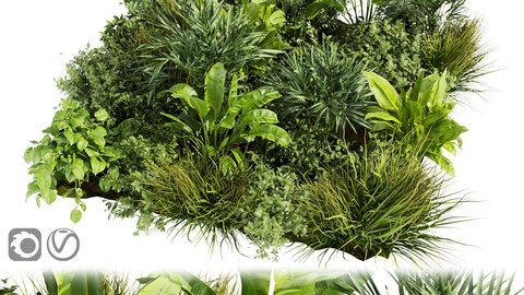 Collection plant vol 394 - outdoor - garden - leaf - blender - 3dmax - cinema 4d