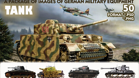 A package of images of German tanks