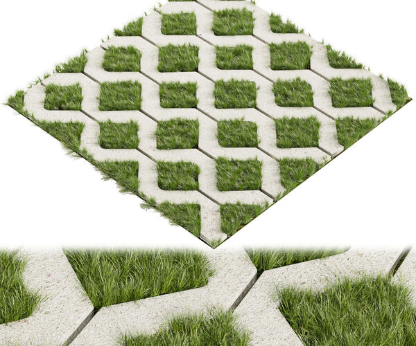 ArtStation Collection plant vol 398 grass concrete tileable Resources