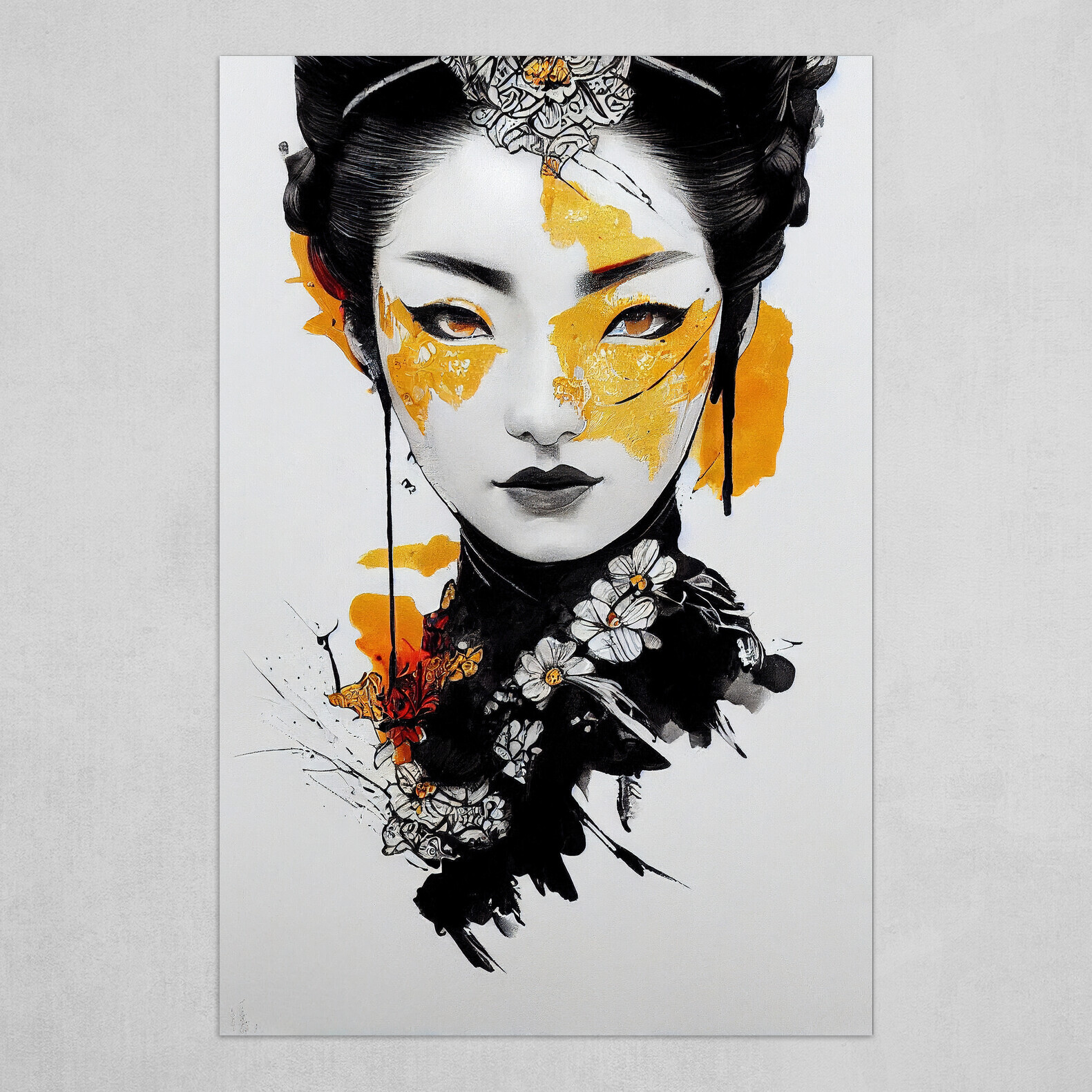 ArtStation - Japanese Geisha Downloadable Print, Stunning Art Large ...