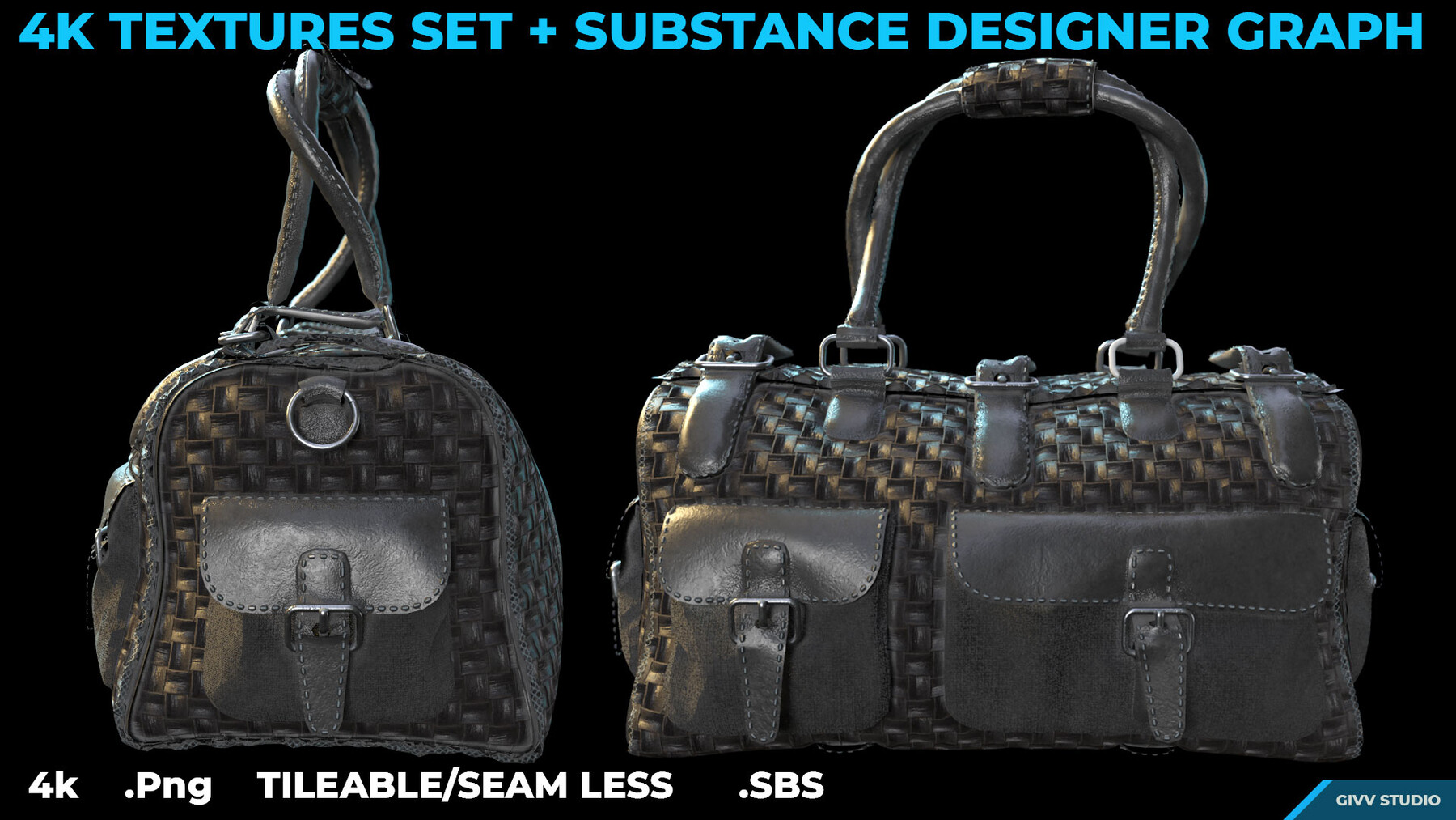 ArtStation - 10 Leather Substance Designer Graph + PBR Textures Set (4k ...