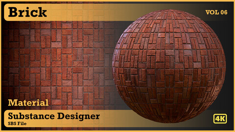 Brick - VOL 06 - substance designer