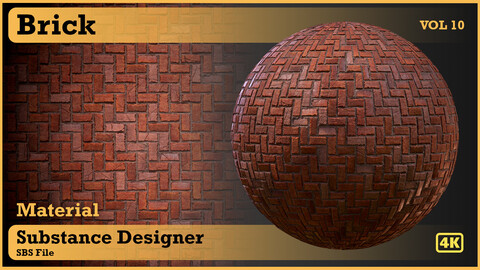 Brick - VOL 10 - substance designer