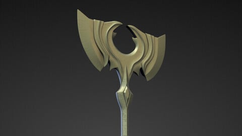 AXE14 high and low poly