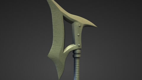 AXE15 high and low poly