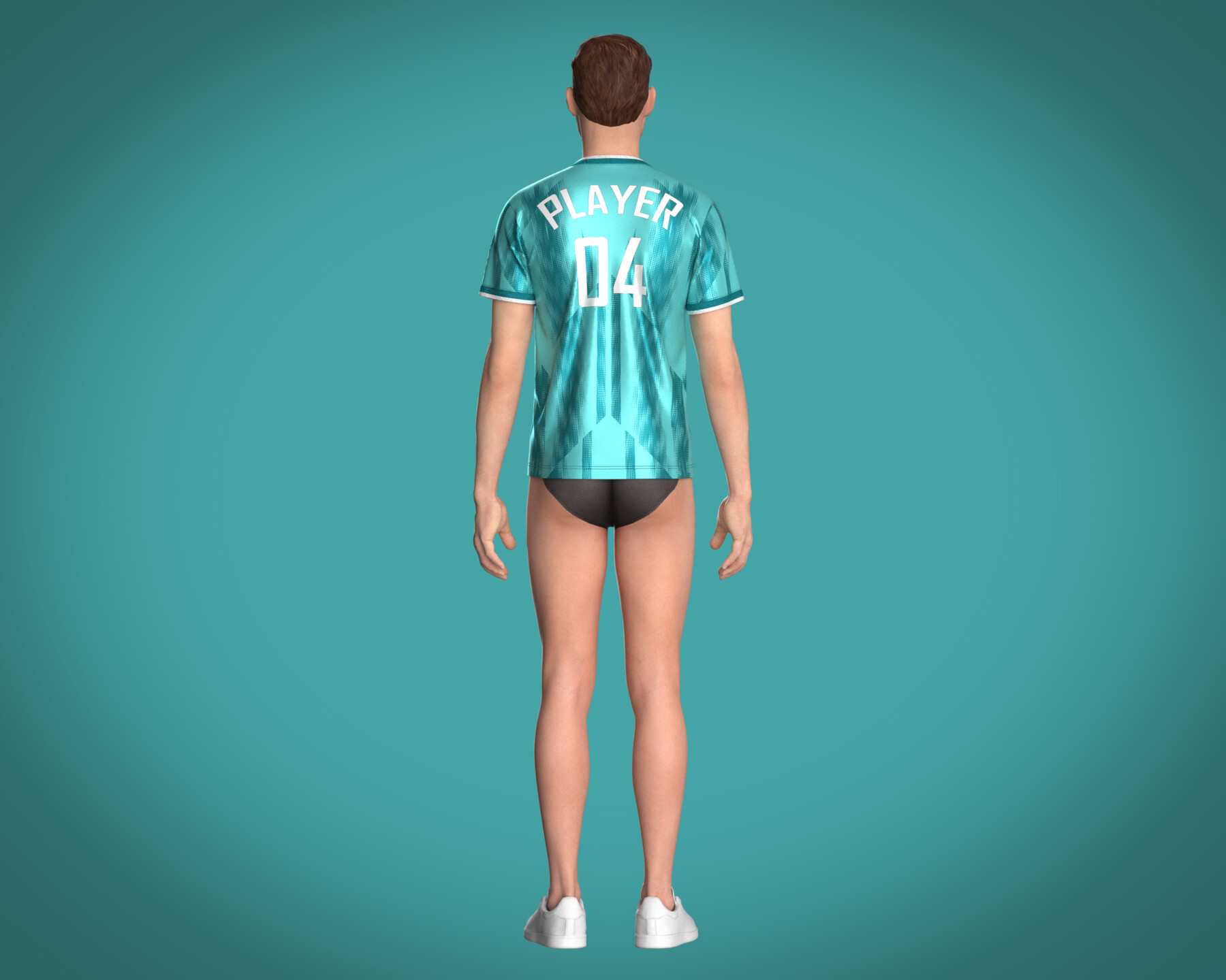 ArtStation - Soccer Black Jersey Player-04