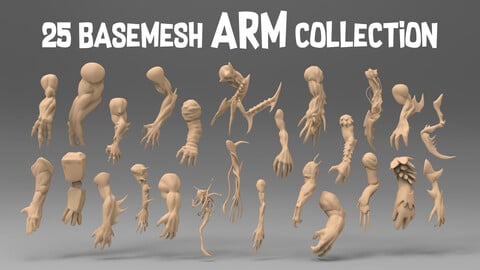 25 basemesh arm collection