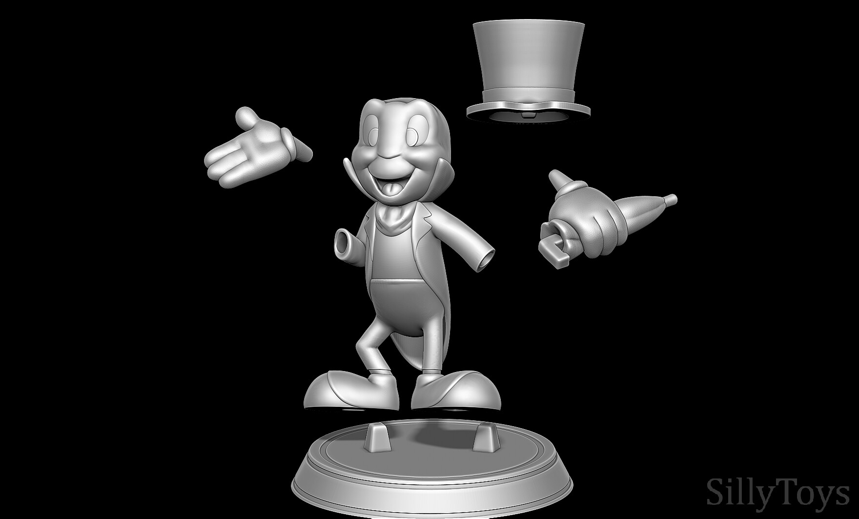 ArtStation - Jiminy Cricket - Pinocchio 3D print model | Resources
