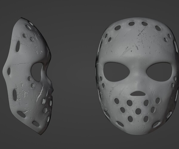 ArtStation - Scary Hockey Mask - Printable | Resources