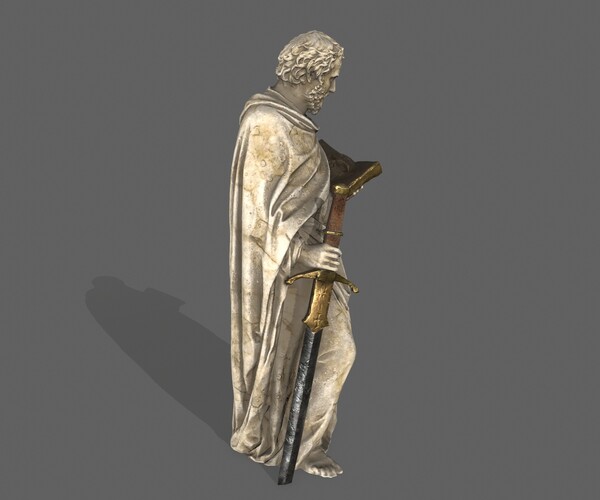 ArtStation - Old Man Statue | Game Assets
