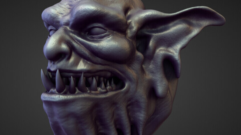 HEAD35 high poly sculpt