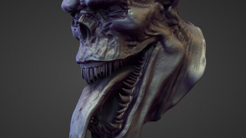 HEAD40 high poly sculpt