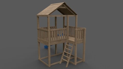 PBR Small Backyard Playground Fort A