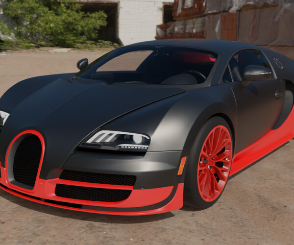 ArtStation - Bugatti Veyron 16.4 Super Sport with Engine Sounds | Game