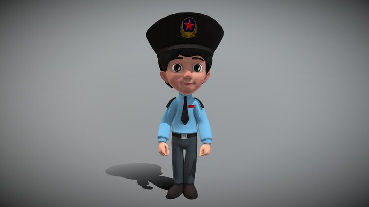 ArtStation - Cartoon Police | Game Assets