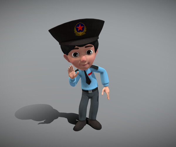 ArtStation - Cartoon Police | Game Assets