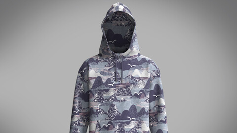 Men's Printed Hoodie