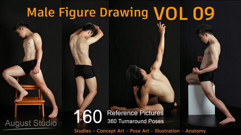 Male Figure Drawing - Vol 09 - Reference Pictures