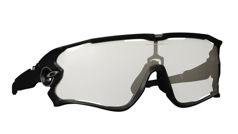 Oakley Jawbreaker Clear to Black Iridium Photochromic Lenses Sunglass 3D Model