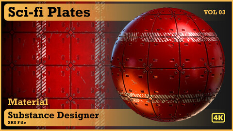 sci-fi plate - VOL 01 - substance designer