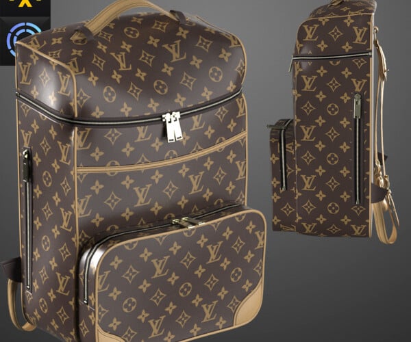 ArtStation - Louis Vuitton Travel Case Brown