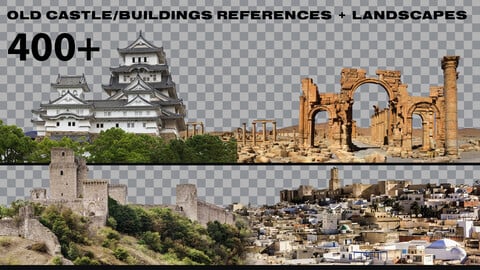 OLD CASTLE/BUILDINGS REFERENCES + LANDSCAPES 400+