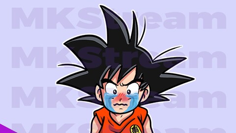 ArtStation - Twitch emotes kid goku cry sad | Artworks