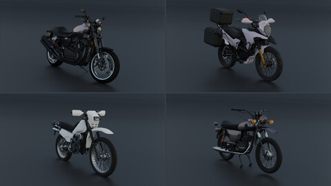 Bikes pack 1.02 | Bike 3D models  | Download Now