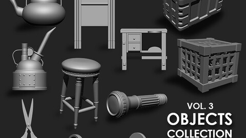 Objects Collection IMM Brush Pack (10 in One) Vol. 3