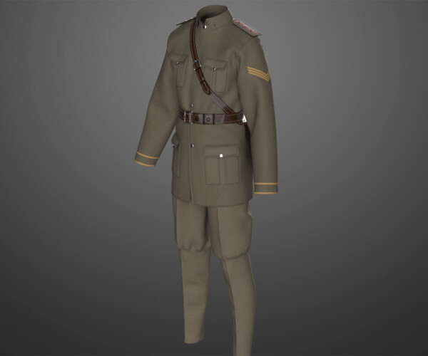 ArtStation - Military Outfit Male OBJ mtl FBX ZPRJ