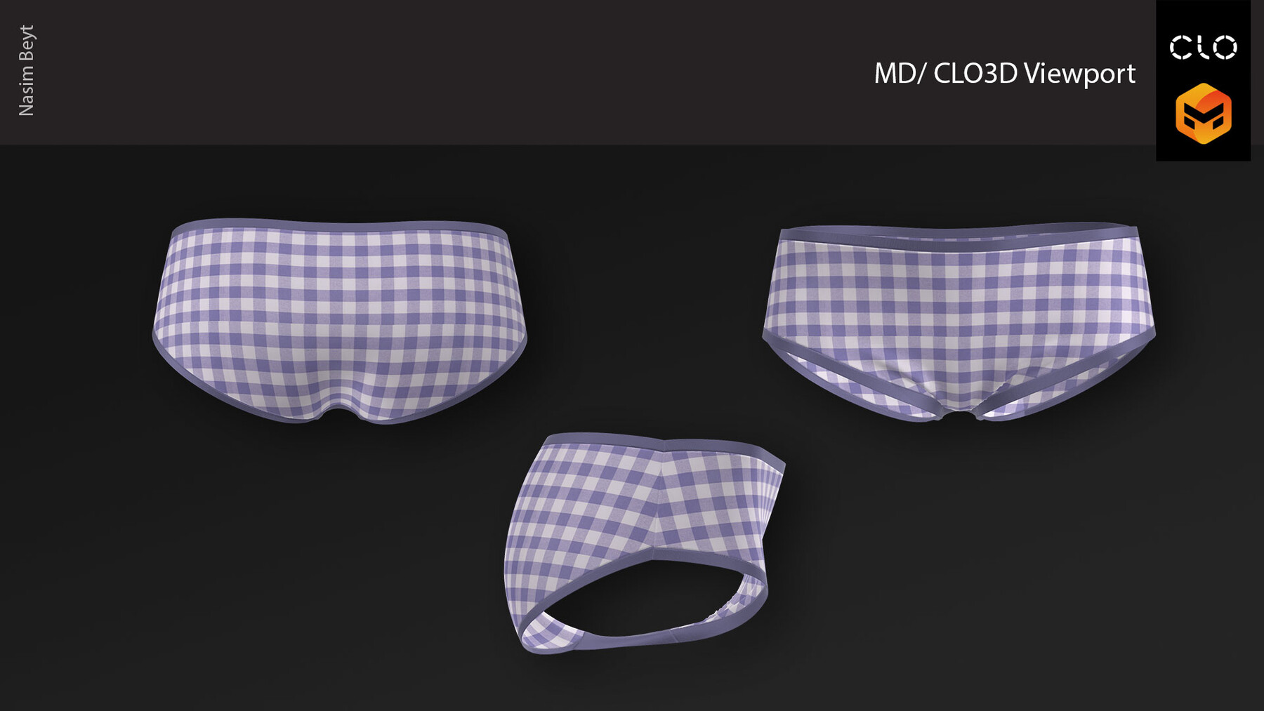 Male underwear pack MD CLO 3D zprj Genesis 8 avatar 3D model