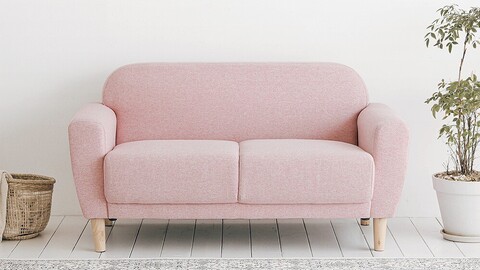 Nouveau 2-seater fabric sofa