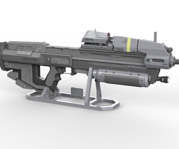 ArtStation - MA37 RIFLE - HALO - PRINTABLE 3D MODEL - STL FILES | Resources