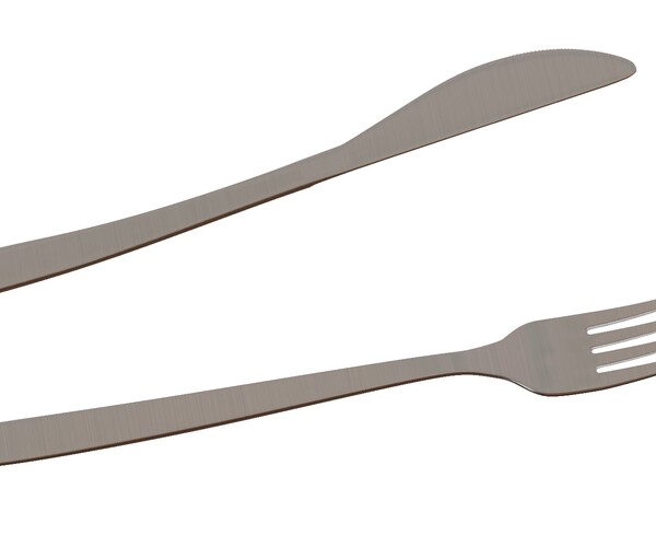 ArtStation Knife And Fork 3D Model Game Assets
