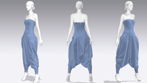 Dress Outfits MD CLO 3D zprj project files 3D model