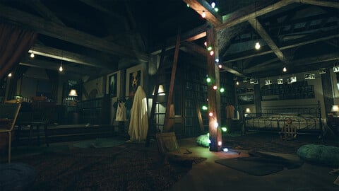 Horror Bedroom - Unreal Engine 5 Asset Pack