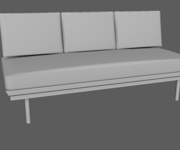 ArtStation Sofa or Daybed from Knoll Antimott 1960s Resources