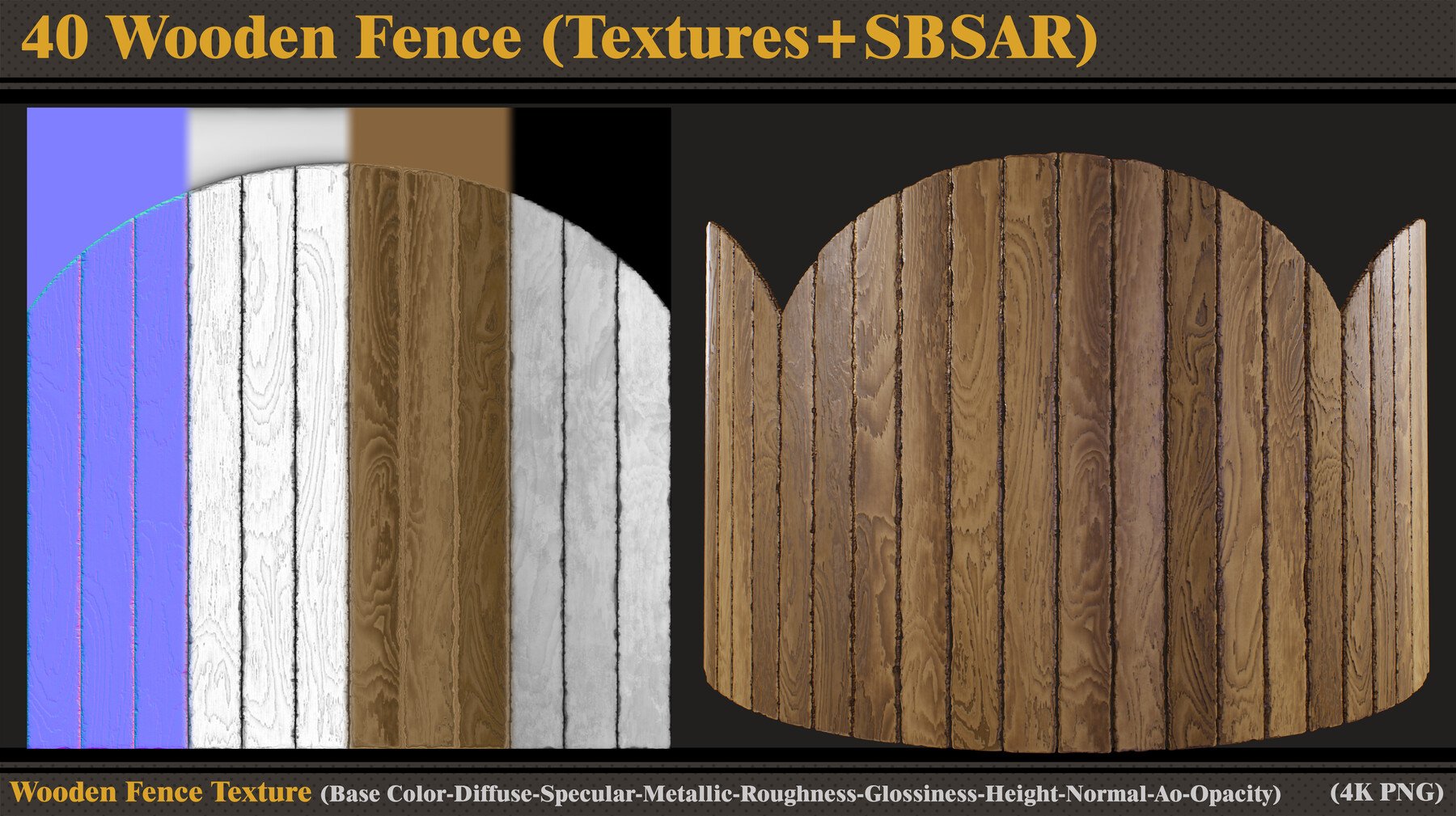 horizontal wood fence texture