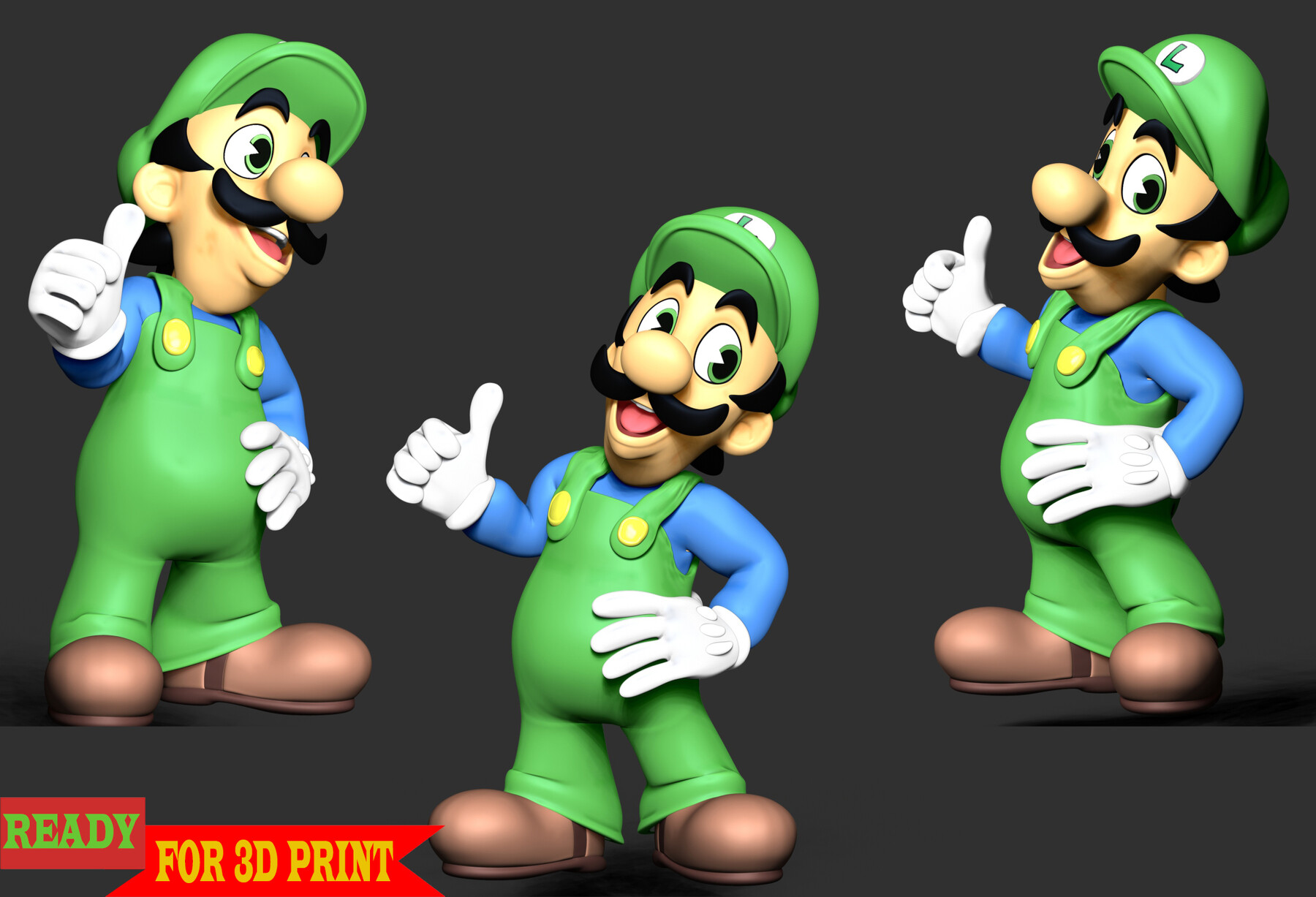 ArtStation - Luigi - Super Mario Bros | Resources