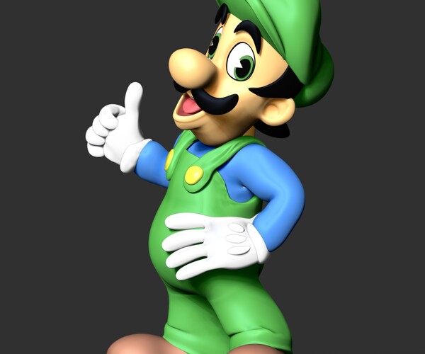 Luigi, T-Pose