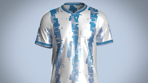 Soccer White Sports Jersey-04