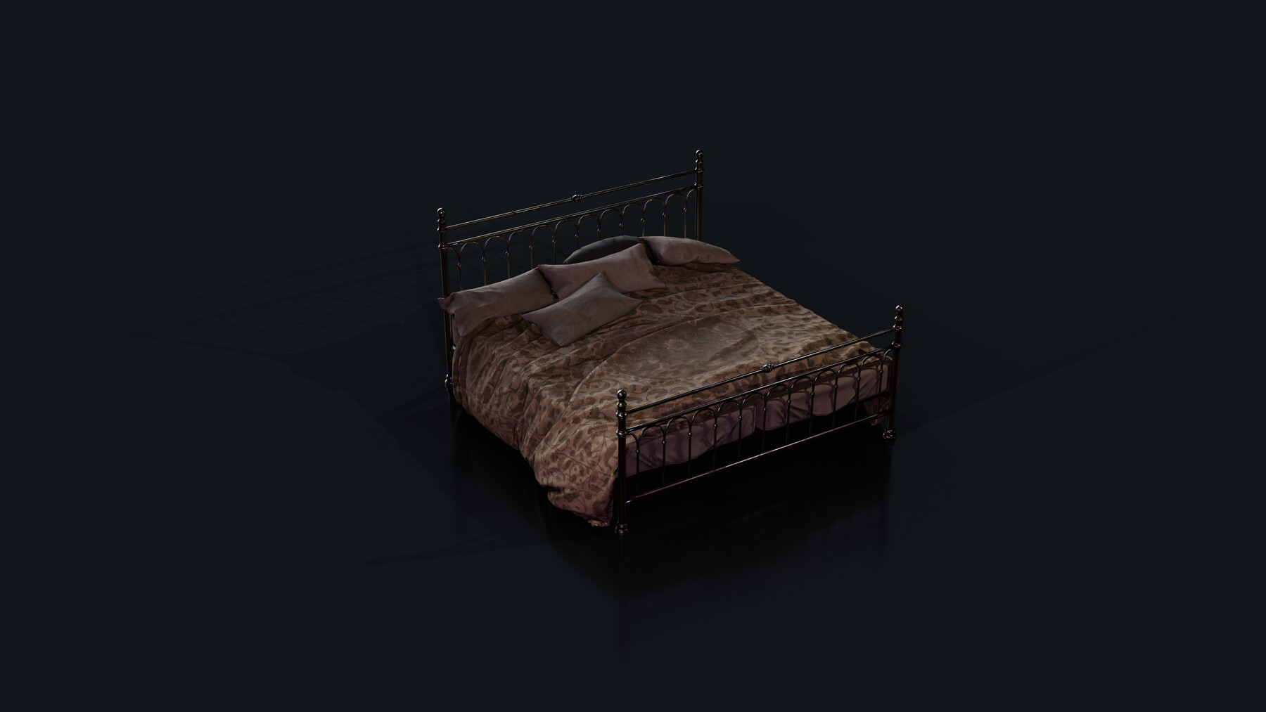 Old Bed - PBR - Textured | 3D model