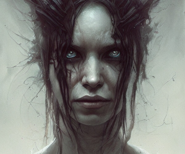 ArtStation - Portrait of a Witch Artwork (5 version)(High res) | Artworks