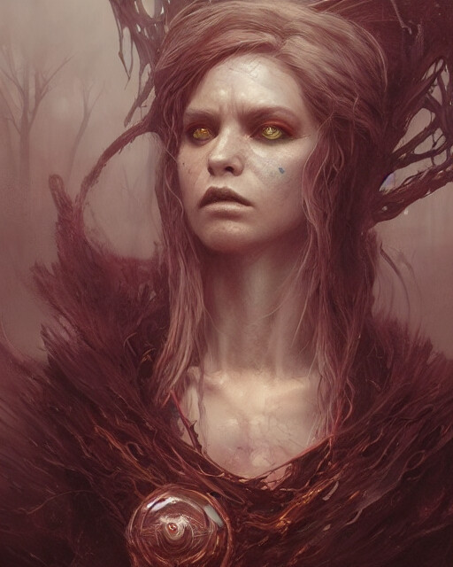 ArtStation - Portrait of a Witch Artwork (5 version)(High res) | Artworks