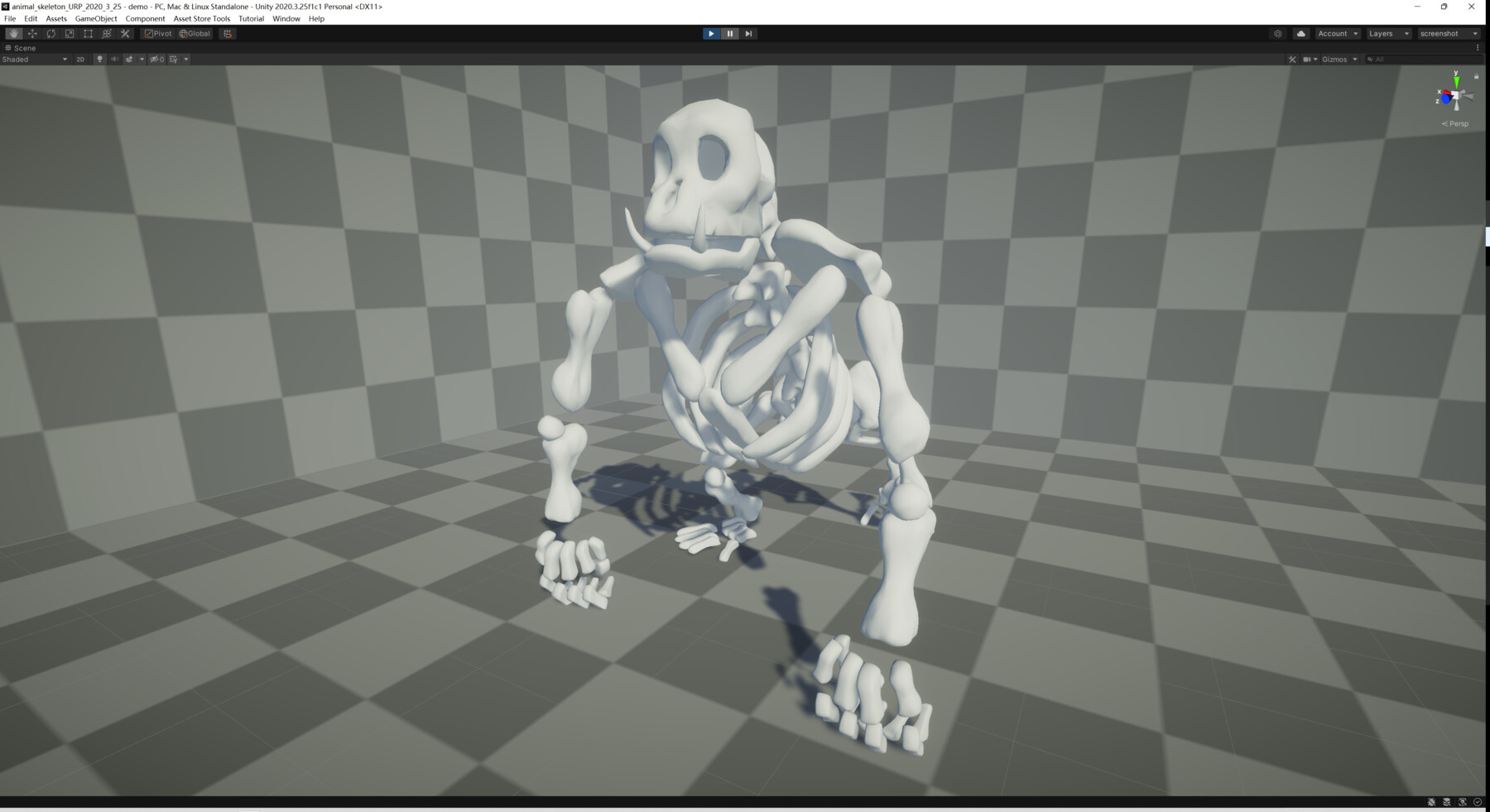 ArtStation - Garilla Skeleton | Game Assets