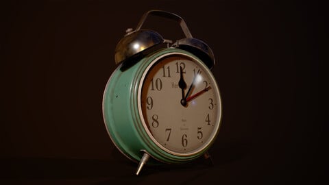 Old Alarm Clock - PBR Model